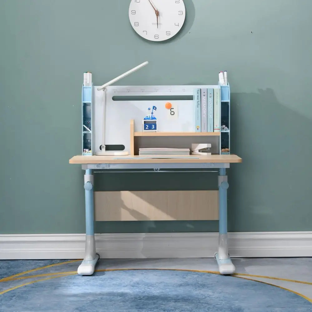 80cm Height Adjustable Children Kids Ergonomic Study Desk Only Blue - Baby & Kids > Kid’s Furniture