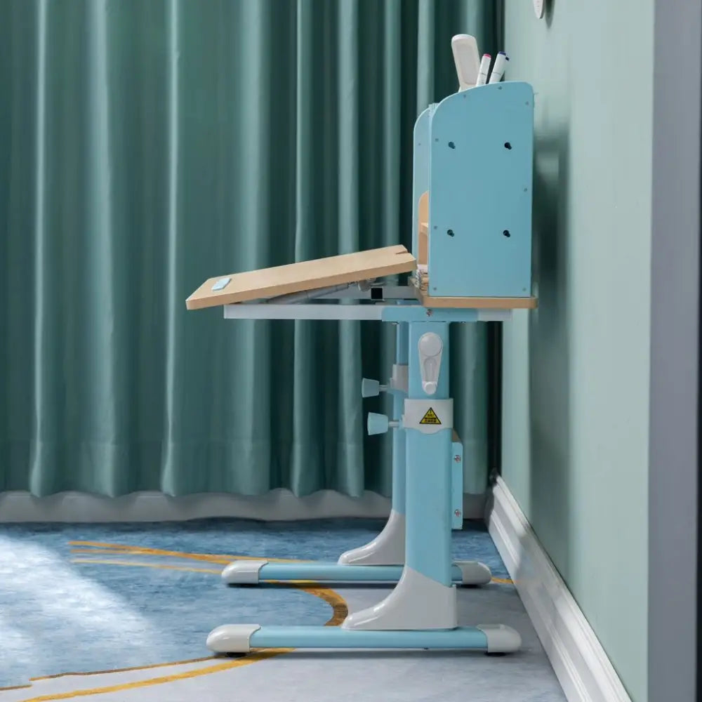 80cm Height Adjustable Children Kids Ergonomic Study Desk Only Blue - Baby & Kids > Kid’s Furniture
