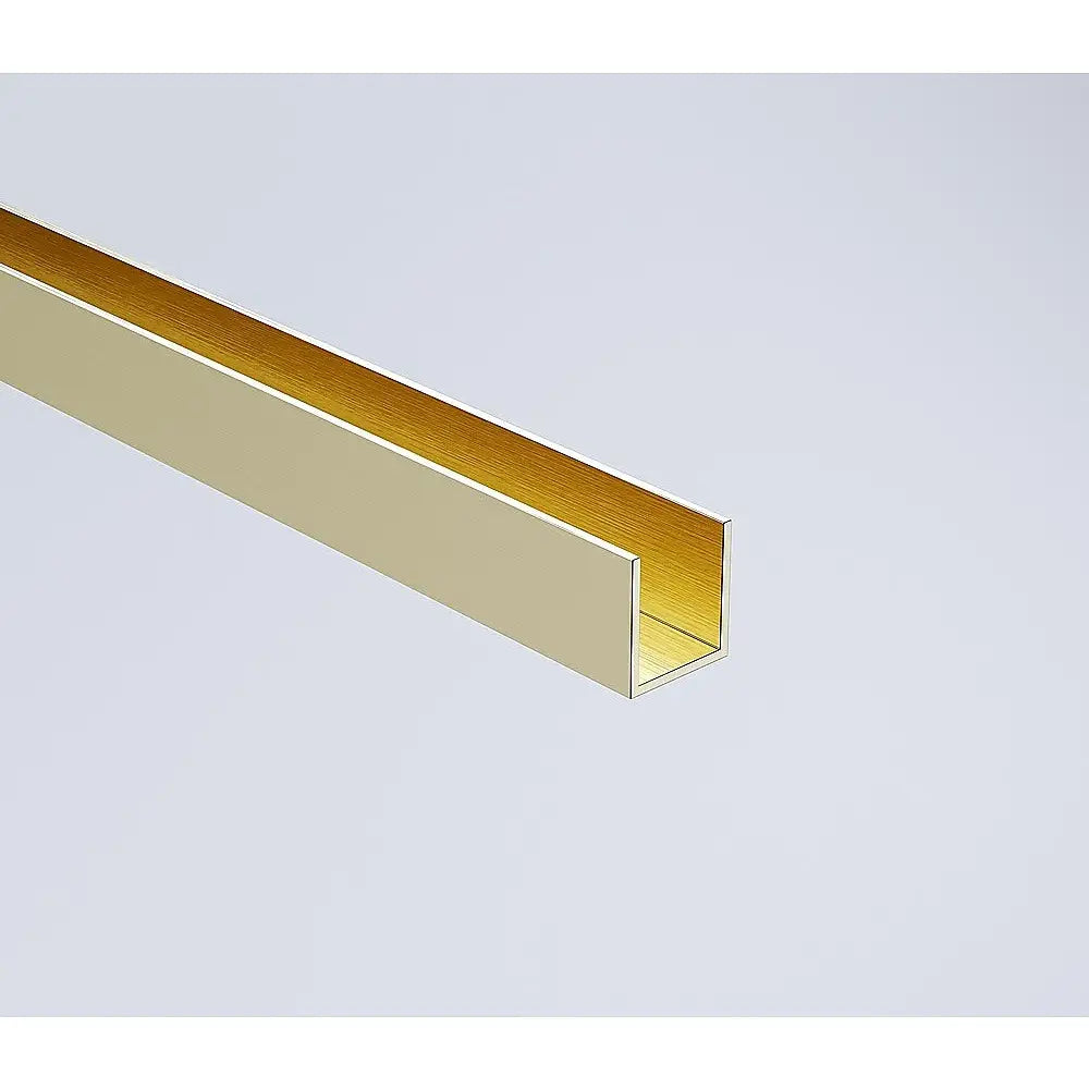 80cm Reeded Single Shower Glass Screen with Gold Wall Channel & Square Pole - Furniture > Bathroom > Shower Heads &