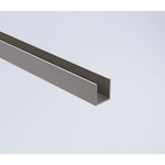 80cm Reeded Single Shower Glass Screen with Gunmetal Wall Channel & Square Pole - Furniture > Bathroom > Shower Heads &