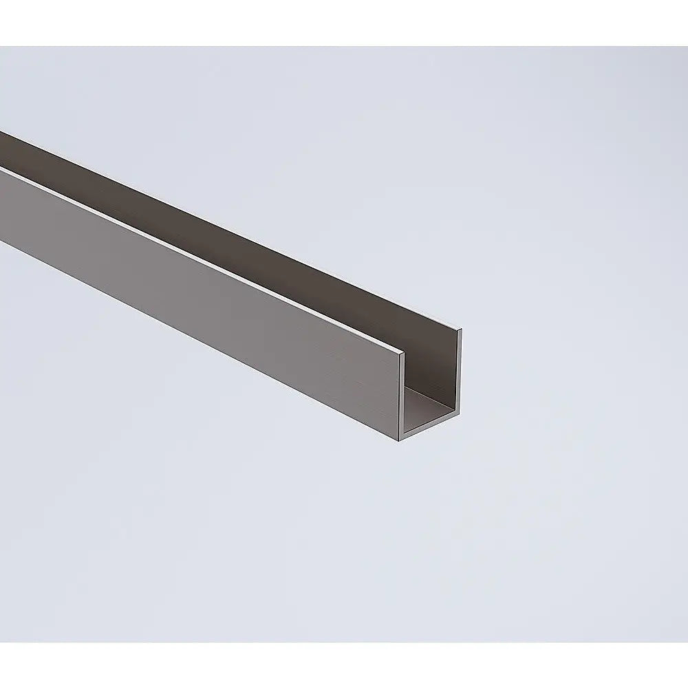 80cm Reeded Single Shower Glass Screen with Gunmetal Wall Channel & Square Pole - Furniture > Bathroom > Shower Heads &