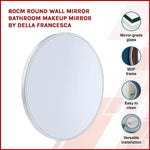 80cm Round Wall Mirror Bathroom Makeup Mirror by Della Francesca - Home & Garden > DIY > Kitchen & Bathroom DIY
