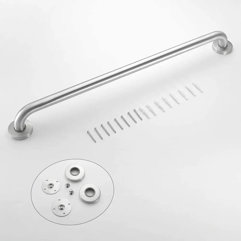 80cm Stainless Steel Handle for Shower Toilet Grab Bar Handle Bathroom Stairway Handrail Elderly Senior Assist - Health