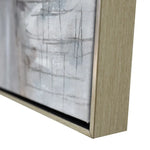 80X120cm Azure Tusker Champagne Framed Hand Painted Canvas Wall Art - Home & Garden > Wall Art