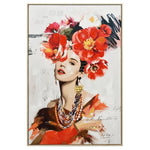 80X120cm Blossom Adorned Light Wood Framed Canvas Wall Art - Home & Garden > Wall Art