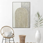80X120cm Duality’s Embrace Light Wood Framed Hand Painted Canvas Wall Art - Home & Garden > Wall Art