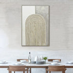 80X120cm Duality’s Embrace Light Wood Framed Hand Painted Canvas Wall Art - Home & Garden > Wall Art