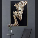 80X120cm Tender Touch Champagne Framed Canvas Wall Art - Home & Garden > Wall Art