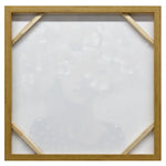 80X80cm Floral Fantasia Dark Wood Framed Canvas Wall Art - Home & Garden > Wall Art