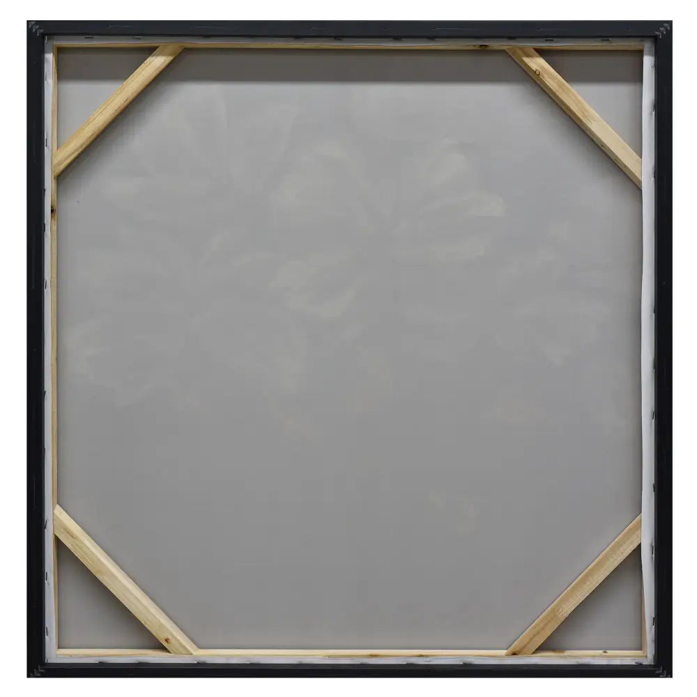 80X80cm Golden Blossoms Gold Framed Hand Painted Canvas Wall Art - Home & Garden > Wall Art