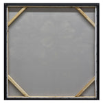 80X80cm Golden Blossoms Gold Framed Hand Painted Canvas Wall Art - Home & Garden > Wall Art
