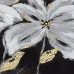 80X80cm Golden Blossoms Gold Framed Hand Painted Canvas Wall Art - Home & Garden > Wall Art
