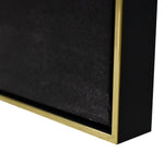 80X80cm Golden Blossoms Gold Framed Hand Painted Canvas Wall Art - Home & Garden > Wall Art