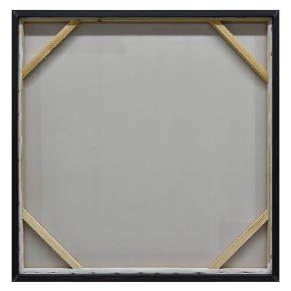 80X80cm Panorama Dimensions Black Framed Hand Painted Canvas 3D Wall Art - Home & Garden > Wall Art