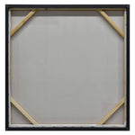 80X80cm Panorama Dimensions II Black Framed Hand Painted Canvas 3D Wall Art - Home & Garden > Wall Art