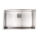 810x505mm Handmade 1.5mm Stainless Steel Undermount / Topmount Kitchen Sink with Square Waste - Furniture > Bathroom >