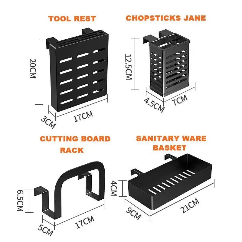 85cm Double Tier Enclosed Dish Drying Rack Holder Drain Kitchen Drainer Storage Over Sink Organiser Storage - Home &