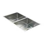 865x440mm Handmade Stainless Steel Undermount / Topmount Kitchen Sink with Waste - Furniture > Bathroom > Sinks