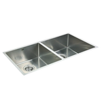 865x440mm Handmade Stainless Steel Undermount / Topmount Kitchen Sink with Waste - Furniture > Bathroom > Sinks