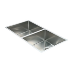 865x440mm Handmade Stainless Steel Undermount / Topmount Kitchen Sink with Waste - Furniture > Bathroom > Sinks