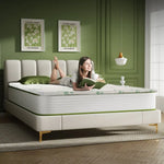 8cm Memory Foam Topper with Bamboo Mattress Cover - Queen - Furniture > Mattresses > Mattress Toppers