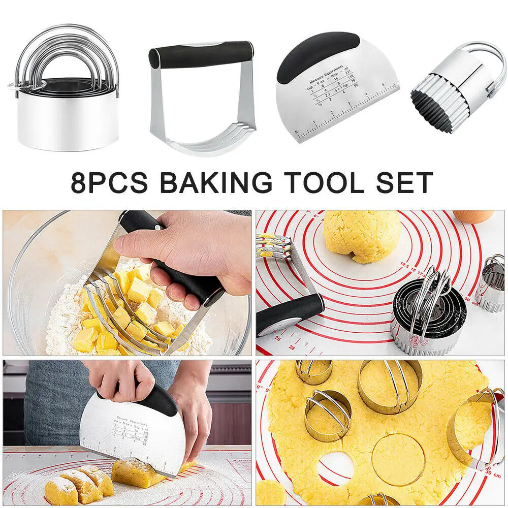 8pcs Kitchen Baking Cutter Tool Set - Home & Garden > Kitchenware