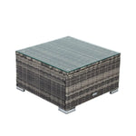 8PCS Outdoor Furniture Modular Lounge Sofa Lizard-Grey - Furniture > Outdoor
