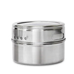 9 Magnetic Spice Jar Tins and Steel Rack - 150g Seasoning Storage Containers - Home & Garden > Kitchenware > Food
