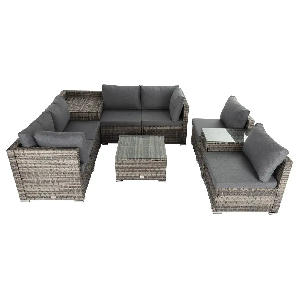 9-Piece Outdoor Setting - Furniture > Outdoor