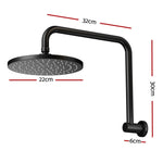9’’ Rain Shower Head Overhead High-pressure Swivel Black - Home & Garden > Bathroom Accessories