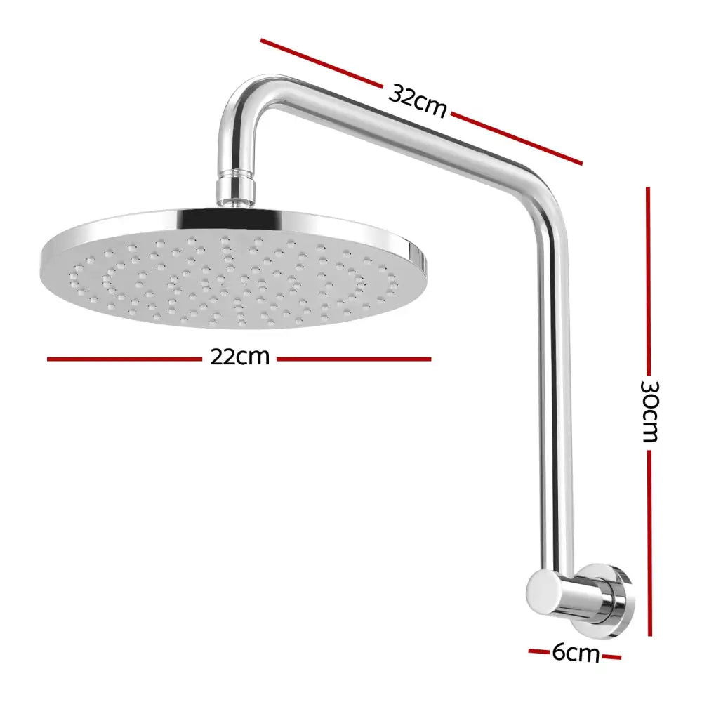 9’’ Rain Shower Head Overhead High-pressure Swivel Chrome - Furniture > Bathroom > Shower Heads & Screens