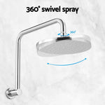 9’’ Rain Shower Head Overhead High-pressure Swivel Chrome - Furniture > Bathroom > Shower Heads & Screens