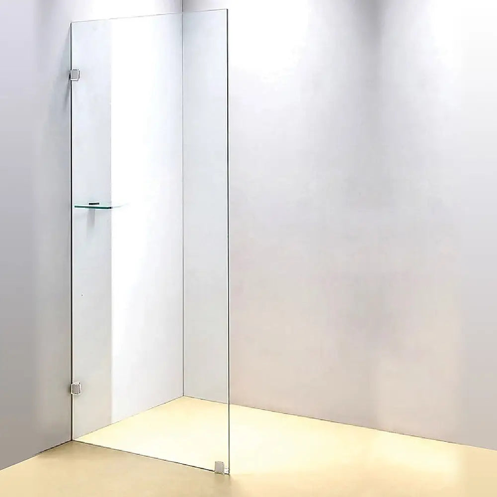 900 x 2000mm Frameless 10mm Safety Glass Shower Screen - Furniture > Bathroom > Shower Heads & Screens
