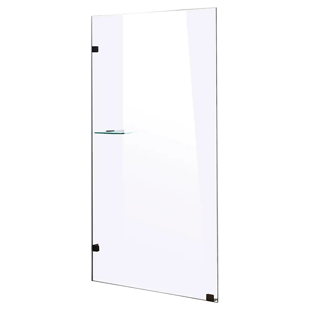 900 x 2100mm Frameless 10mm Safety Glass Shower Screen - Furniture > Bathroom > Shower Heads & Screens