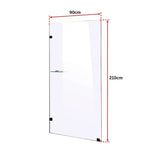 900 x 2100mm Frameless 10mm Safety Glass Shower Screen - Furniture > Bathroom > Shower Heads & Screens