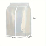 90cm Clothes Dust Cover Wardrobe Cloth Cover Clothes Storage Bag For Garments Suits Dresses Coats - Home & Garden >
