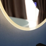 90cm LED Wall Mirror Bathroom Mirrors Light Decor Round - Home & Garden > Bathroom Accessories
