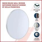 90cm Round Wall Mirror Bathroom Makeup Mirror by Della Francesca - Home & Garden > DIY > Kitchen & Bathroom DIY