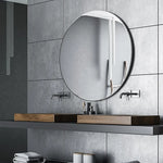 90cm Round Wall Mirror Bathroom Makeup Mirror by Della Francesca - Home & Garden > DIY > Kitchen & Bathroom DIY
