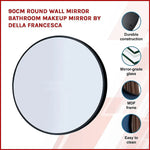 90cm Round Wall Mirror Bathroom Makeup Mirror by Della Francesca - Home & Garden > DIY > Kitchen & Bathroom DIY