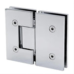 90cm Wall to Wall Frameless Shower Screen with Chrome Channel and SS Hinges - Furniture > Bathroom > Shower Heads &