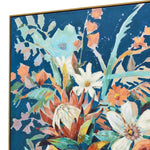 90X120cm Austral Flora Dark Wood Framed Canvas Wall Art - Home & Garden > Wall Art