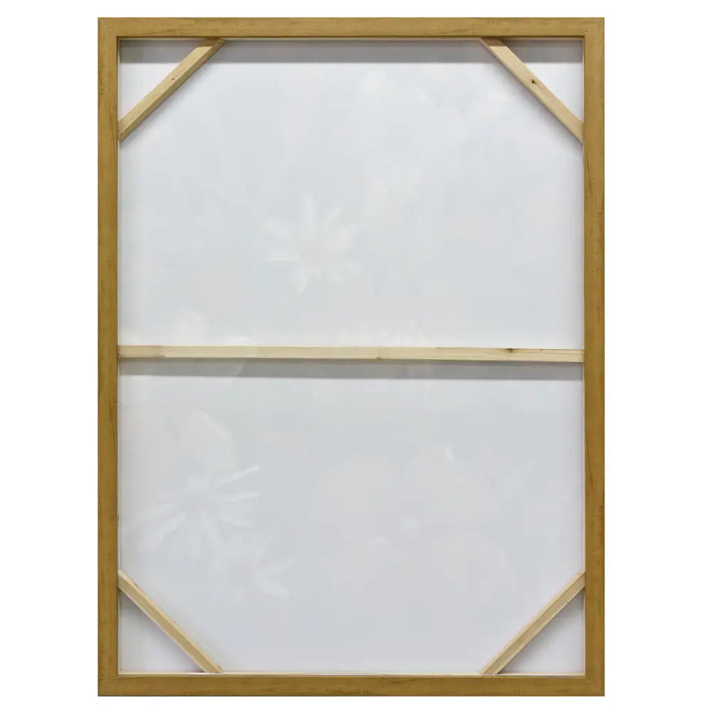 90X120cm Austral Flora Dark Wood Framed Canvas Wall Art - Home & Garden > Wall Art