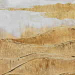 90X120cm Golden Horizon Champagne Framed Canvas Wall Art - Home & Garden > Wall Art