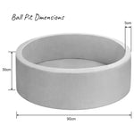 90x30cm Ocean Ball Play Pit Soft Baby Kids Paddling Foam Pool Child Barrier Toy - Baby & Kids > Gates & Playpens