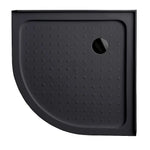 90x90cm Rounded Curved Shower Base in Black - Home & Garden > Bathroom Accessories > Shower Accessories