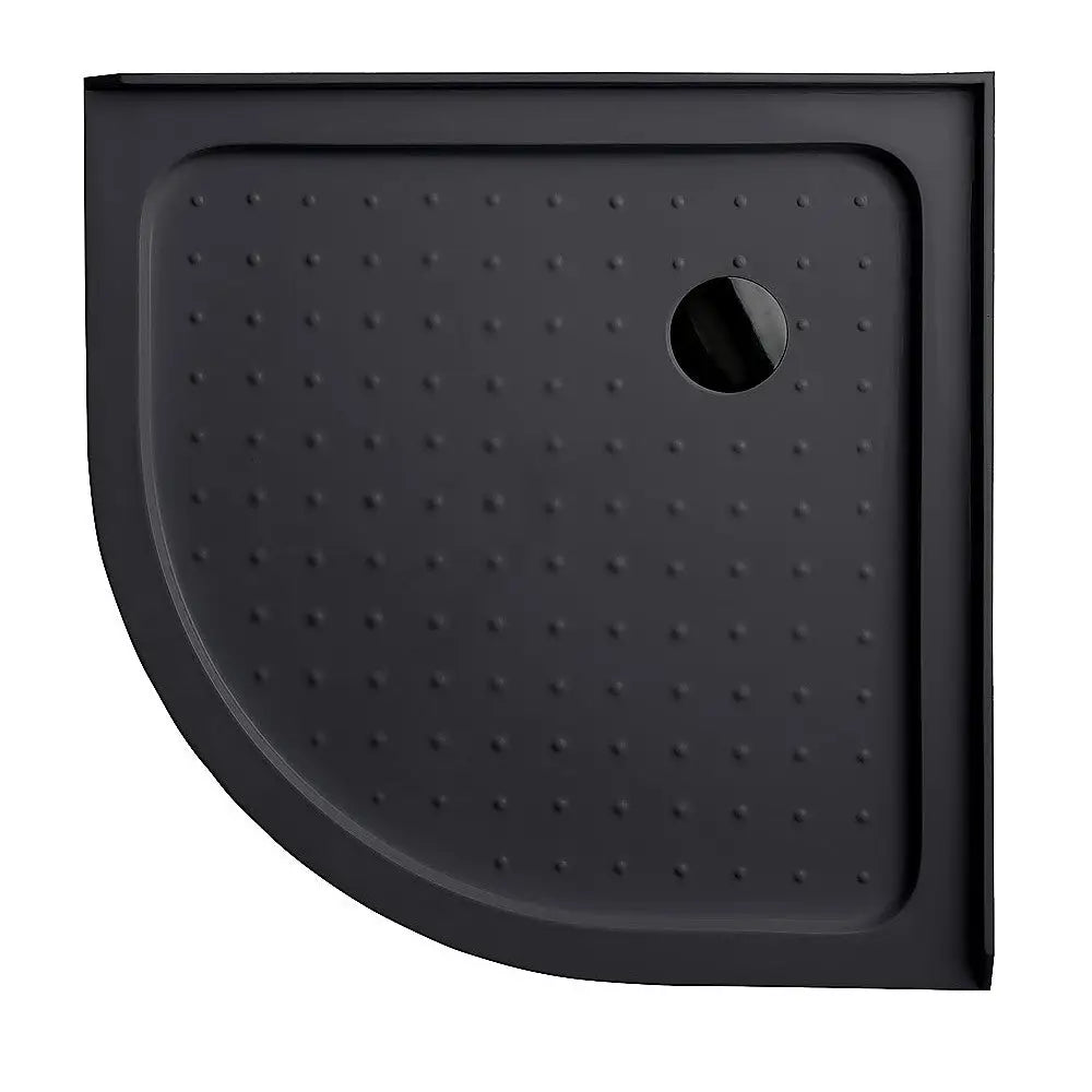 90x90cm Rounded Curved Shower Base in Black - Home & Garden > Bathroom Accessories > Shower Accessories