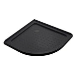90x90cm Rounded Curved Shower Base in Black - Home & Garden > Bathroom Accessories > Shower Accessories