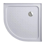 90x90cm Rounded Curved Shower Base in White - Home & Garden > Bathroom Accessories > Shower Accessories