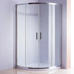 90x90cm Rounded Curved Shower Base in White - Home & Garden > Bathroom Accessories > Shower Accessories